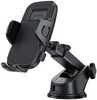 Telefonihoidja autosse Crong Carclip Universal 2-in-1, must