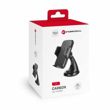 Telefonihoidja autosse Forcell F-GRIP Carbon HT1, must