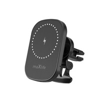 Magnetiline telefonihoidja autosse Maxlife MXCH-16, juhtmevaba laadimise funktsiooniga, 15W, must