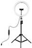 LED rõngaslamp Puluz 30cm, koos statiivi ja telefonihoidjaga, USB