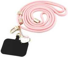 Universaalne telefoni rihm Hello Kitty Patch & Kitty Head Charm, roosa