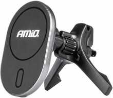 Telefonihoidja autosse Amio My Mag 15W, restile, induktiivlaadijaga