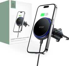 Telefonihoidja autosse Tech Protect MM15W-V4, MagSafe 15W induktiivlaadijaga, must