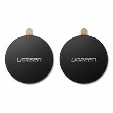 Metallplaat magnetilistele telefonihoidjatele Ugreen LP123, must, komplekt 2 tk
