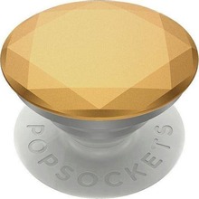 Telefonihoidja PopSockets 2, metallist teemantmedaljon, kuldne