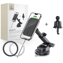 Telefonihoidja autosse Tech-Protect MM15W-V9 MagSafe, must