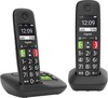 Juhtmevaba telefon Gigaset E290A Duo, must