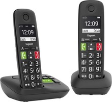 Juhtmevaba telefon Gigaset E290A Duo, must