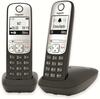 Telefon Gigaset A690 Duo, must/hõbe