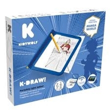 Valgustusega joonistustahvel Kidywolf Kidydraw-pro-bu, sinine