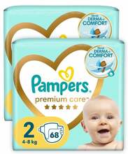 Mähkmed Pampers Premium Care, suurus 2, 4-8 kg, 136 tk