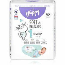 Mähkmed Bella Baby Happy Soft&Delicate Size 1 Newborn 2-5 kg, 82 tk