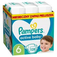 Mähkmed Pampers Active Baby suurus 6, 13-18 kg, 128 tk