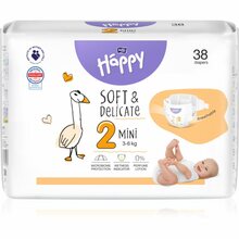 Mähkmed Bella Baby Happy Soft&Delicate Mini 3-6 kg, 38 tk