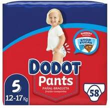 Mähe-püksid Dodot Pants, suurus 5, 9-15 kg, 58 tk