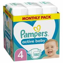 Mähkmed Pampers Active Baby suurus 4, 9-14 kg, 180 tk