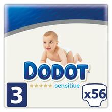 Mähkmed Dodot Sensitive, suurus 3, 6-10 kg, 56 tk