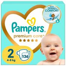 Mähkmed Pampers Premium Care, suurus 2, 4-8 kg, 136tk
