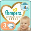 Mähkmed Pampers Premium Care, suurus 3, 6 - 10 kg, 60 tk