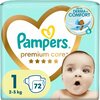 Mähkmed Pampers Premium Care, suurus 1, 2-5 kg, 72 tk