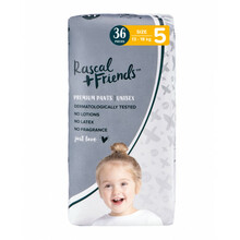 Püksmähkmed Rascal and Friends suurus 5, 13-18 kg, 36 tk