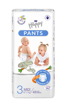 Püksmähkmed Happy Pants Midi, suurus 3, 6 - 11 kg, 48 tk