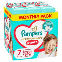 Püksmähkmed Pampers, suurus 7, 15+ kg, 80 tk