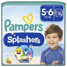 Ujumismähkmed Pampers Splashers, suurus 5, 14+ kg, 10 tk