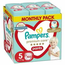 Püksmähkmed Pampers Premium Care Pants, suurus 5, 12-17 kg, 102 tk