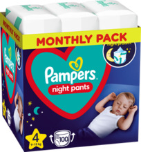 Mähkmepüksid Pampers Night Pants, suurus 4, 9 - 15 kg, 100 tk