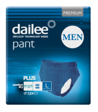 Täiskasvanute mähkmed Dailee Pant Men Premium Plus L, 15 tk
