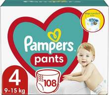 Püksmähkmed Pampers Pants, suurus 4, 9-15 kg, 108 tk