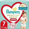 Püksmähkmed Pampers Premium Care Pants, suurus 7, 17+ kg, 27 tk