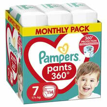 Püksmähkmed Pampers, suurus 7, 114 tk