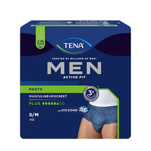 Imavad püksid meestele Tena Men Pants Plus, S/M, 12 tk