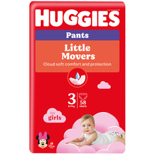 Püksmähkmed Huggies Pants Girls S3, 6-11 kg, 58 tk
