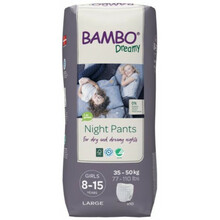 Mähkmepüksid Bambo Nature Dreamy Night tüdrukutele, 35-50 kg, 10 tk