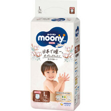 Mähkmepüksid Moony Natural, L suurus, 9 - 14 kg, 36 tk