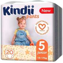 Mähkmepüksid Kindii Junior suurus 5 (12-17 kg), 20 tk