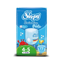 Ujumismähkmed Sleepy, suurus 4-5 (7-18 kg), 17 tk