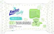 Niisked salvrätikud beebidele Linteo Baby, 100 proc. Biodegradable, 48 tk