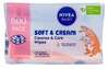 Niisked salvrätikud beebidele Nivea Baby Soft & Cream Cleanse & Care, 2 x 57 tk