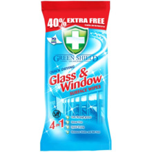 Niisked salvrätikud Green Shield Glass & Window, 70 tk