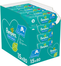 Niisked salvrätikud Pampers Fresh Clean, 15 x 80 tk