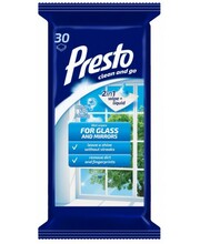 Niisked salvrätikud PRESTO akendele, 30 tk
