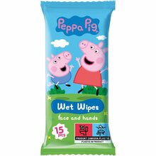 Niisked salvrätikud lastele Peppa Pig Strawberry, 15 tk
