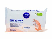 Niisked salvrätikud Nivea Baby Soft & Cream Cleanse & Care, 57 tk