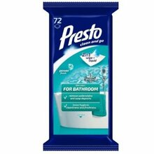Puhastuslapid vannituppa Presto Clean, 72 tk