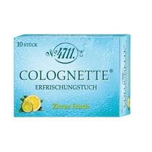 Värskendavad niisked salvrätikud 4711 Colognette Refreshing Lemon, 10 tk