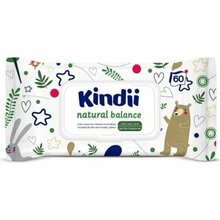 Niisked salvrätikud Kindii Natural Balance, 60 tk